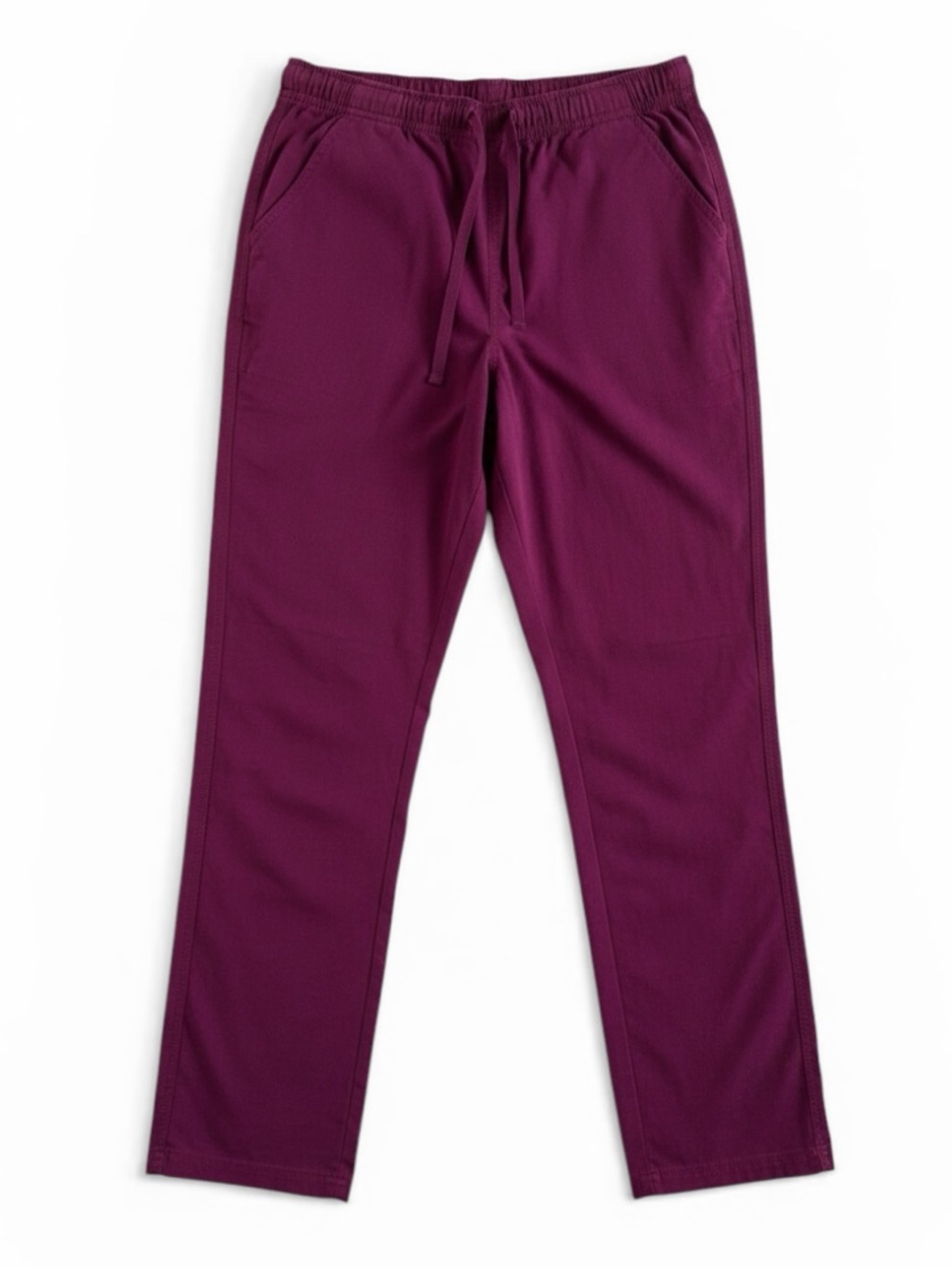 ScrubStar Wine Burgundy Scrub Pants Drawstring Stretch Nurse Medical Small